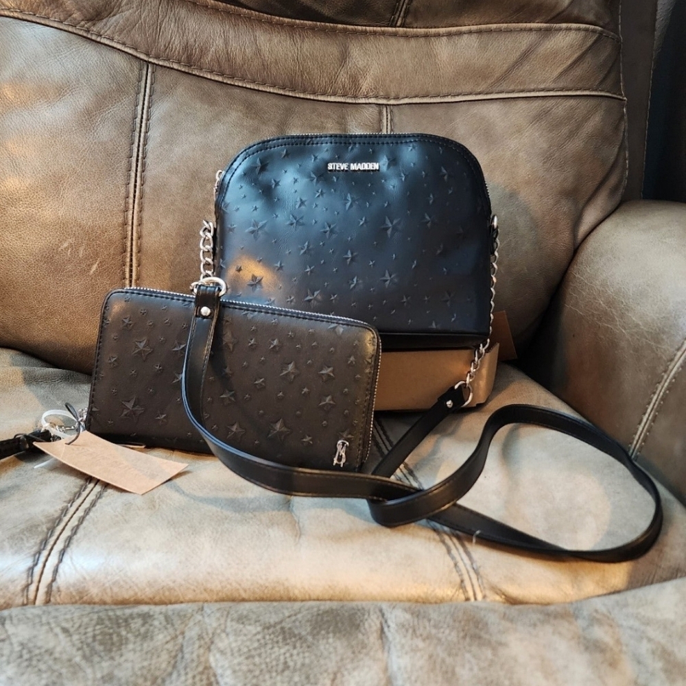 Steve Madden Star Purse and Wallet Set Rare Brand New